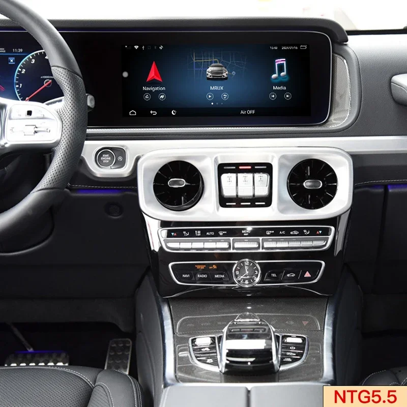 Фото Беспроводной адаптер CarPlay и Android Auto для Mercedes EQG W463 NTG6 MBUX: обновление мультимедийной системы и навигации Magic Radio №1