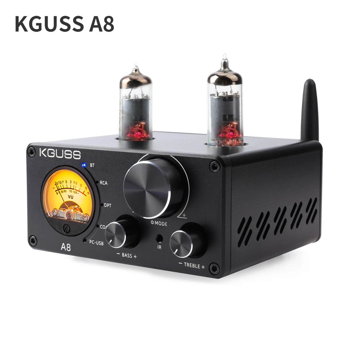 

KGUSS A8 TPA3221 NE5532 * 3 Комбинированный 2,1 канальный Bluetooyh 5,0 6K4 трубчатый усилитель высокой мощности Выход AUX 100 Вт * 2