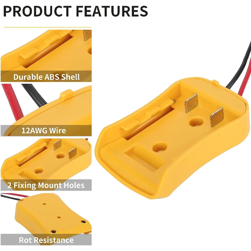 DIY понижающий преобразователь регулятор для Dewalt 18 в 20 В до 12 батарея Aadpter Dock 15A 180W