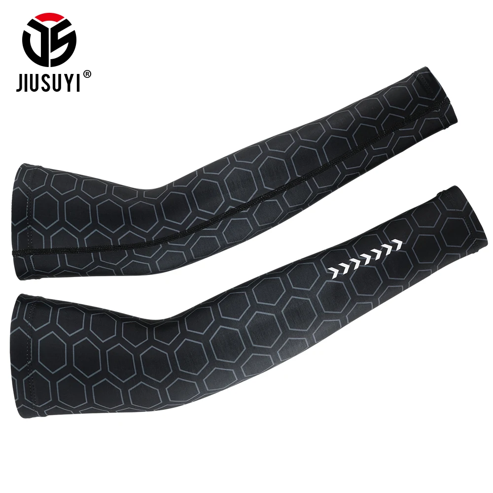 Ice Silk Sports Arm Sleeves UV Protection High Elastic Outdoor Fishing Driving Basketball Cycling Working Arm Cuffs Cover