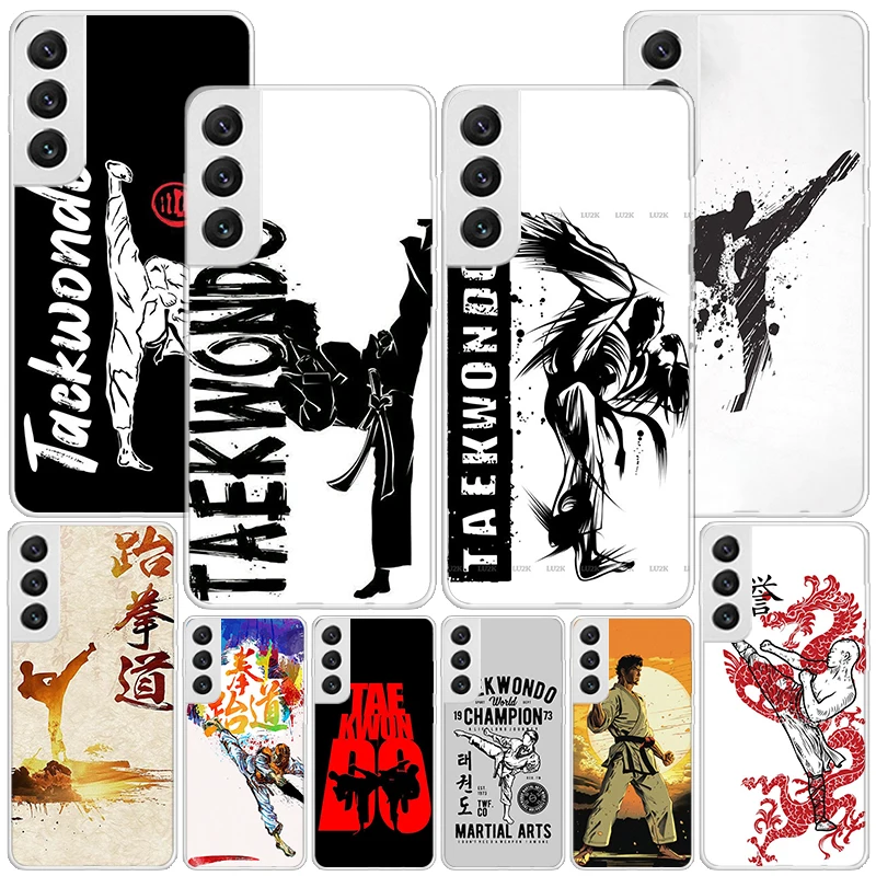 Чехол для телефона Kungfu Taekwondo Samsung Galaxy S24 S23 S22 S21 Ultra S10 Plus S20 FE S10E S9 S8 + мягкий чехол Coque