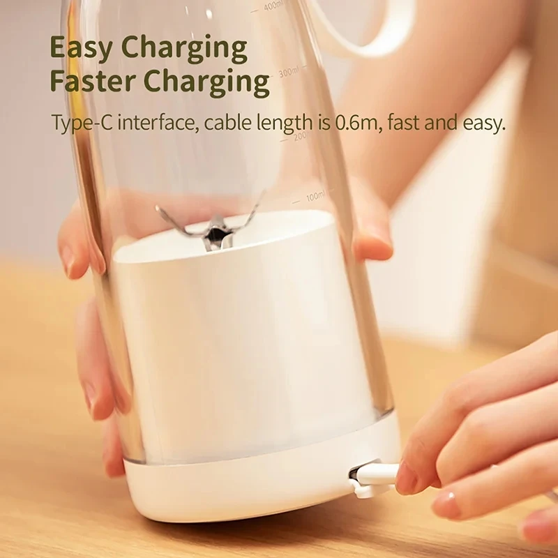 Портативный беспроводной Миксер для фруктов 500 мл 2400 мАч