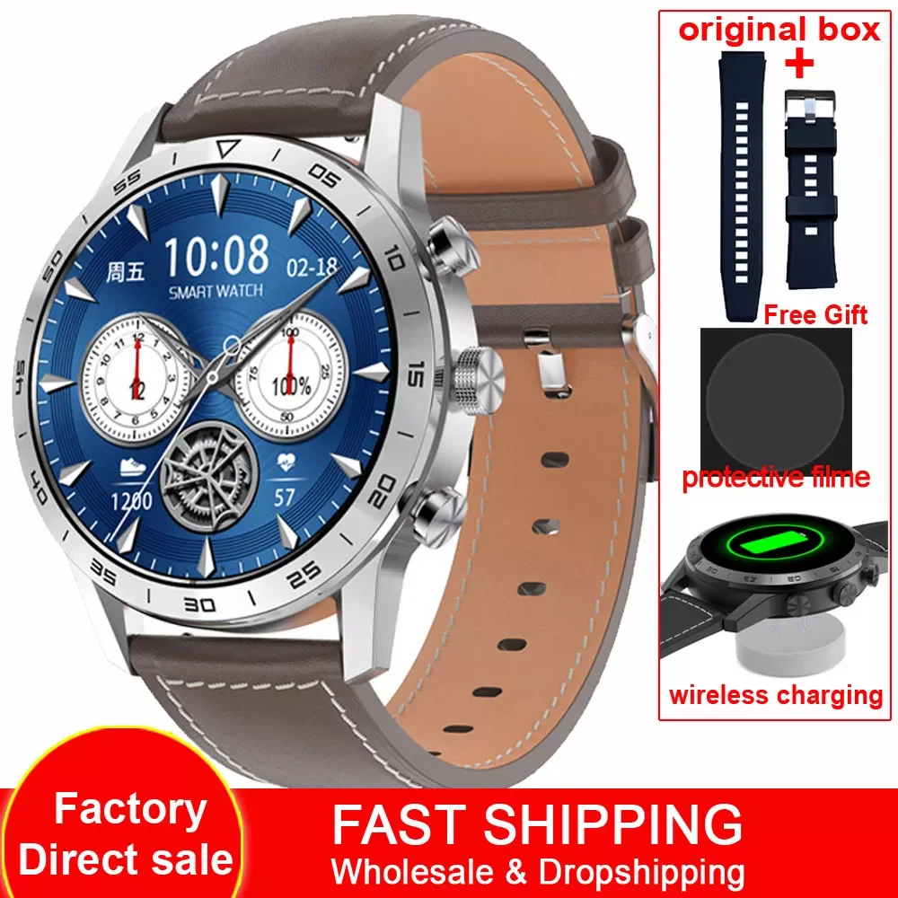 

KK70 454*454 HD Screen Smart Watch Men Phone Call Wireless Charger Rotary Button IP68 Waterproof Music Play ECG Smartwatch