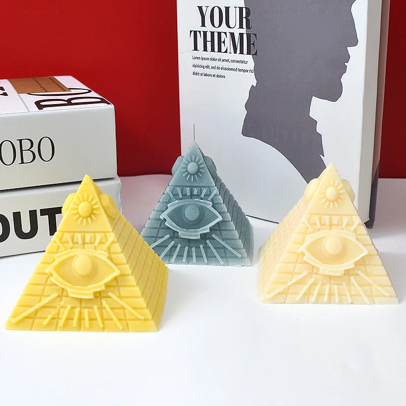 1 Шт. Силиконовая Форма Для Изготовления Свечей В Форме Пирамиды Восковой Смолы