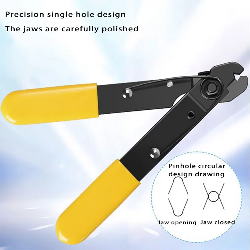 

FO103-S Single Hole Fiber Optic Cable Stripper Miller Clamp Fiber Stripping Pliers FO103-S Miller Wire Stripper