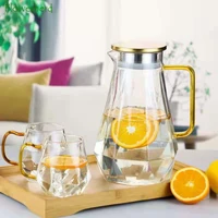 thickened cool kettle glass large capacity cup pot cool white boiled fruit juice teapot hammer diamond cold kettle water bottle