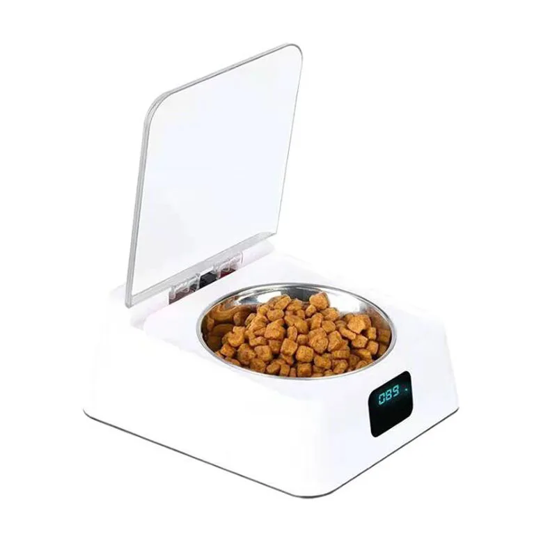 

Cat Feeder Infrared Sensor Dog Bowl Automatically Open Cover Anti-cockroach Moisture-proof Intelligent Food Storage Pet Supplies