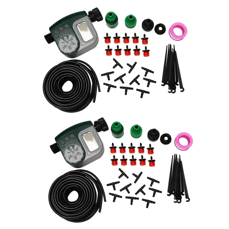 

2X Automatic Mini Drip Irrigation System Garden Irrigation Spray Self Watering Kits