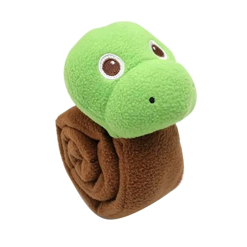 Dog Toy Snake Shape Plush Chew Toy for Puppy Squeaker Squeaky Plush Molar Toy