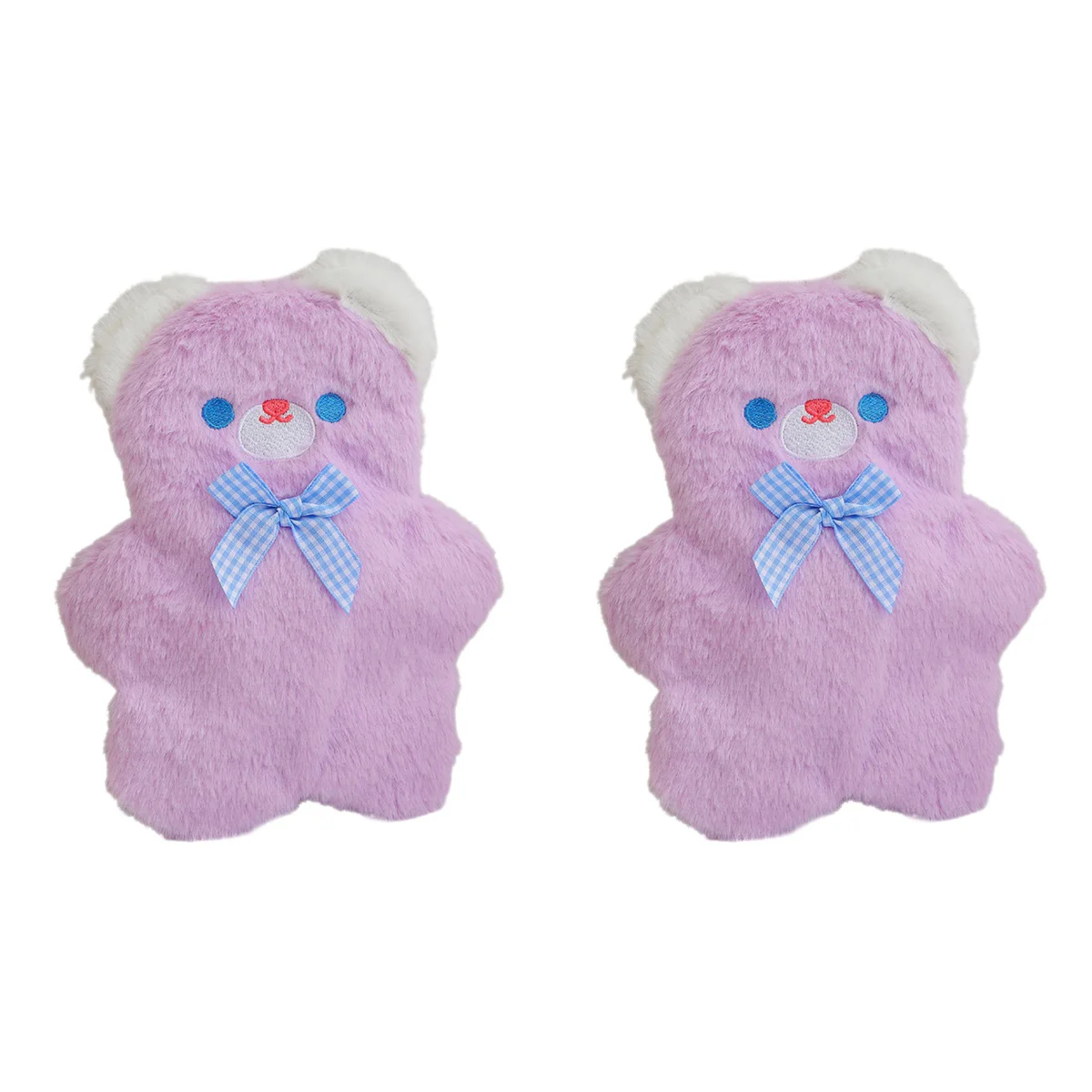 

2pcs Plush Pen Bag Cartoon Bag Plush Case School Bag Girl Case