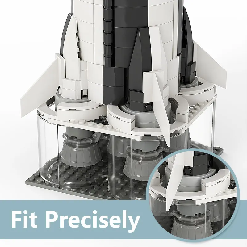 Конструктор MOC Apolloss 11 конструктор Saturn V набор кронштейнов космический корабль