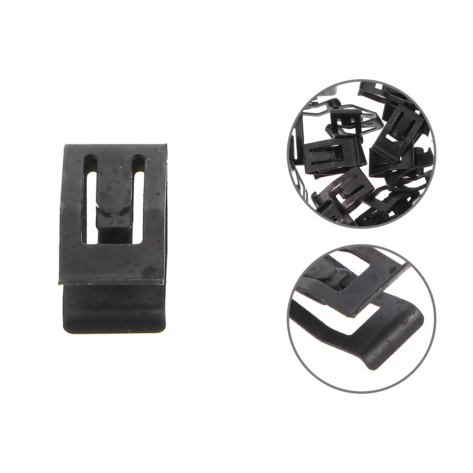 

50 Pcs Buckle Glass Panel Dashboard Metal Retainer Clips Decorative Plates Iron Mounting General Steel Vehicle