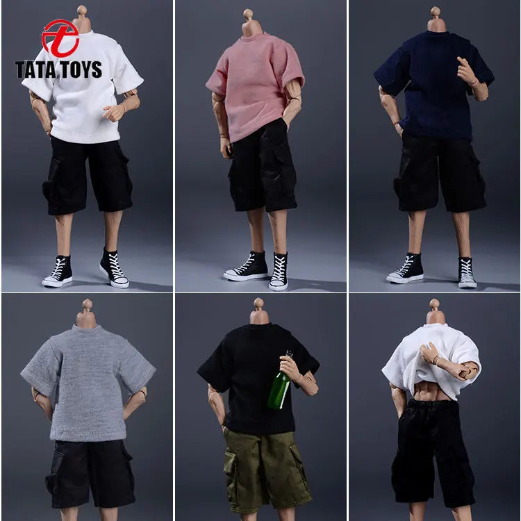

NOTAMAN 1/12 Scale male dolls clothes T shirt shorts fit 6'' GWTOYS VTOYS action figure body model