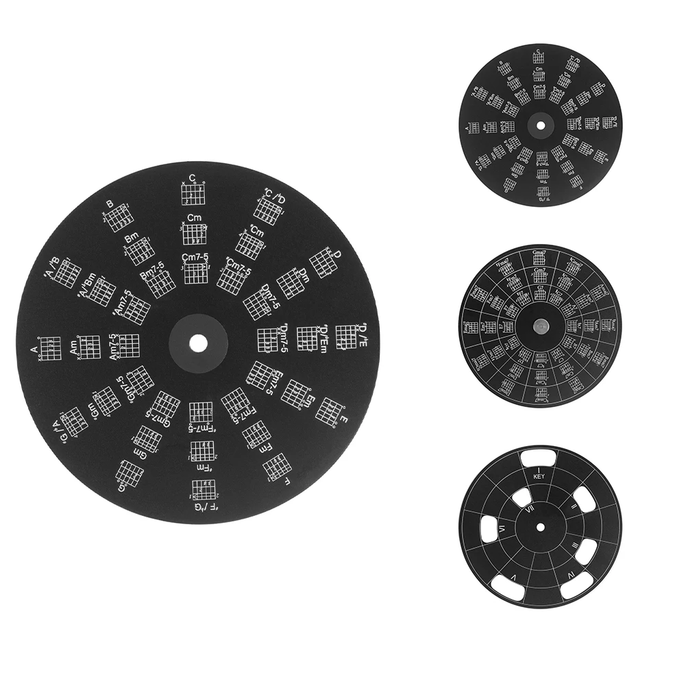 Круг пятых мелодий колесо инструмента с 72 схемами аккордов сумка для хранения