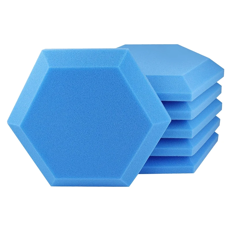 

Acoustic Foam Panels-11.8X6.8X2 Inches 6 Pack Thick Dense Echo Sound Absorber For Home Office Echo Absorption