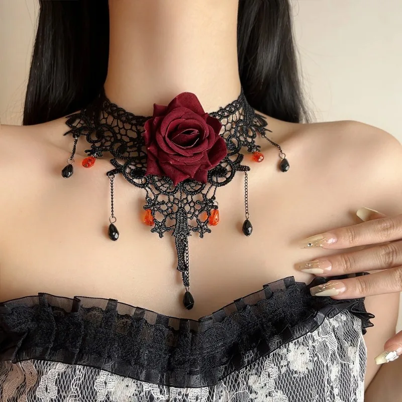 Модные ювелирные изделия роскошное темпераментное ожерелье с цветком для женщин