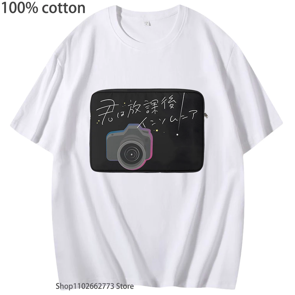 

Insomniacs After School Tshirt 100% Cotton T-Shirts for Men Short Sleeve Women Clothing Unisex Tees Unisex Summer O-Neck Casual