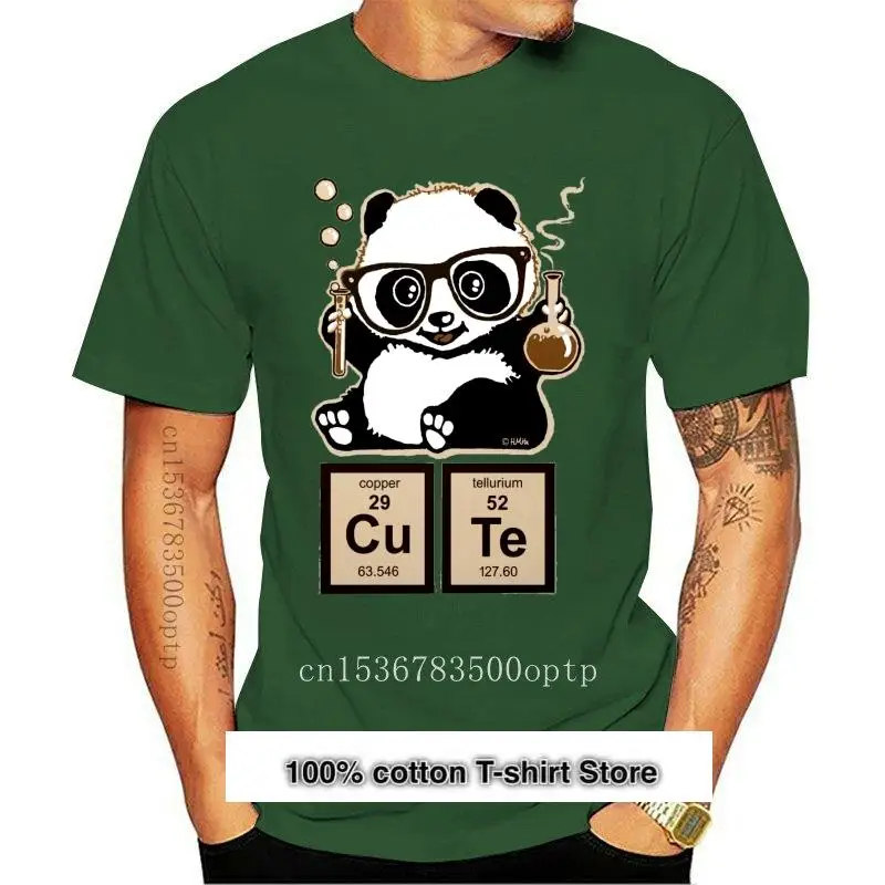 

Camiseta de manga corta Harajuku para mujer, ropa de Química hecha a medida, Panda, talla grande, nueva