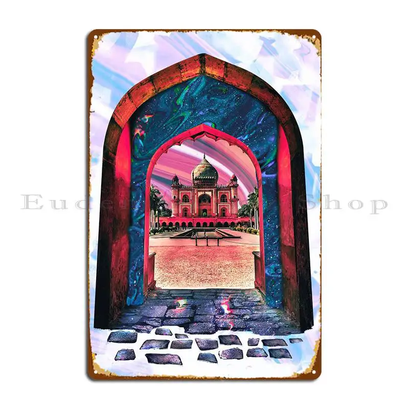 

Металлическая вывеска портала, элемент помещения, пещера, дизайн клуба, оловянный плакат