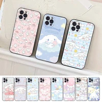 bandai my melody cinnamoroll phone case for iphone 11 12 13 mini pro xs max 8 7 6 6s plus x 5s se 2020 xr cover