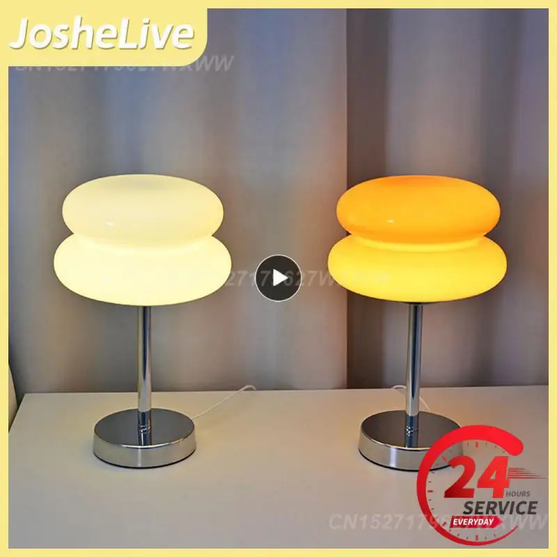 

Iron/glass Night Light Macaron Living Room Atmosphere Lamps Household Tools Bedside Lamp 12w Bedroom Desk Lamp 28x18cm E27 Girl