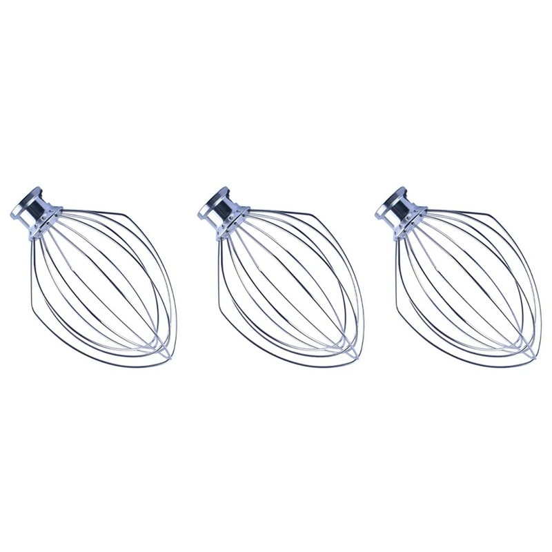 

3X Wire Whip Attachment For Tilt-Head Stand Mixer For Kitchenaid K5AWW 5 Quart KSM50, KSM5 Egg Cream Stirrer Accessories