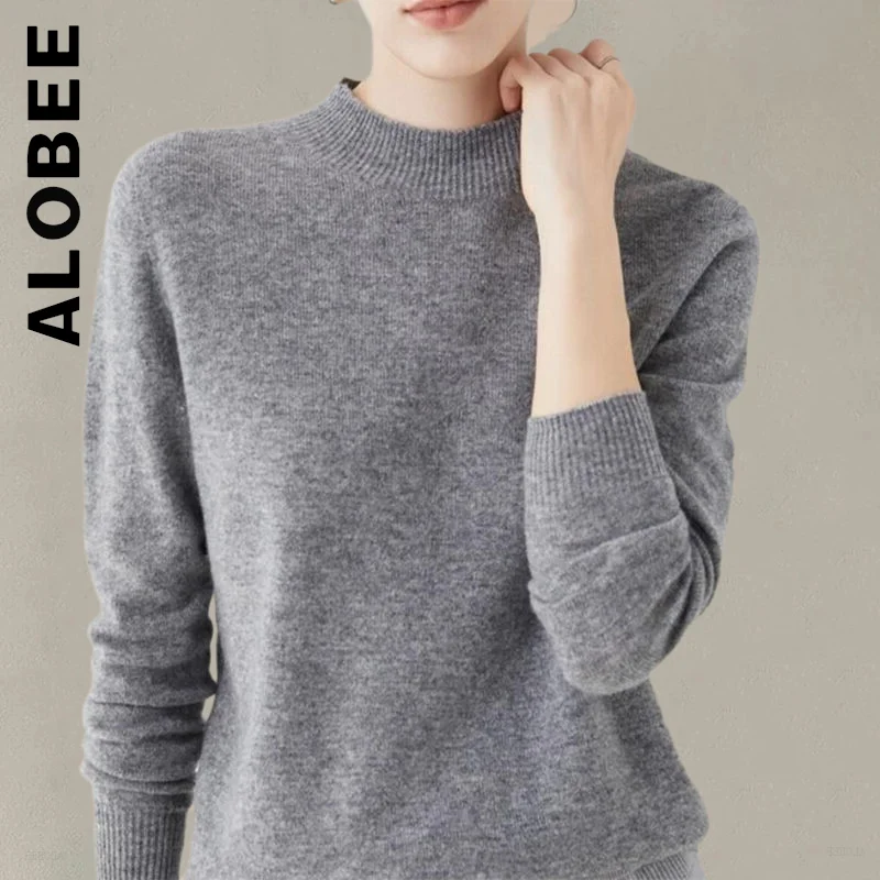 

Новинка, Женский вязаный свитер Alobee, пикантный уличный Топ, Женский универсальный свободный женский топ с круглым вырезом в стиле Харадзюку