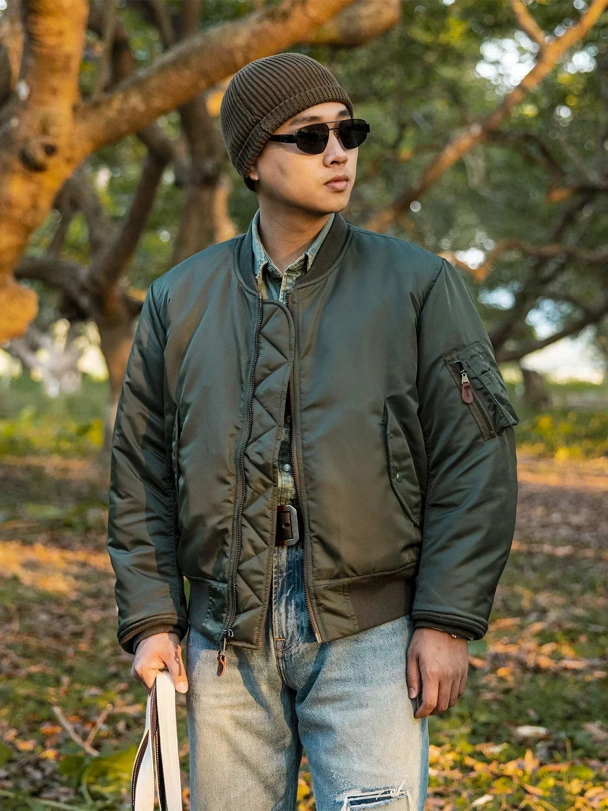 TURBOSUN Tornado MA-1 мужская красная нейлоновая куртка