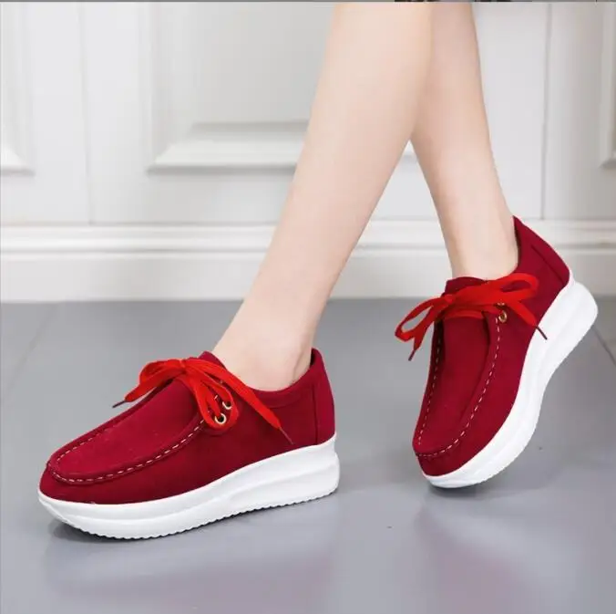 Women Wedges heels Shoes Female heel Pumps platform shoes on heels Women's Style Vintage Autumn High Heel shoes for women