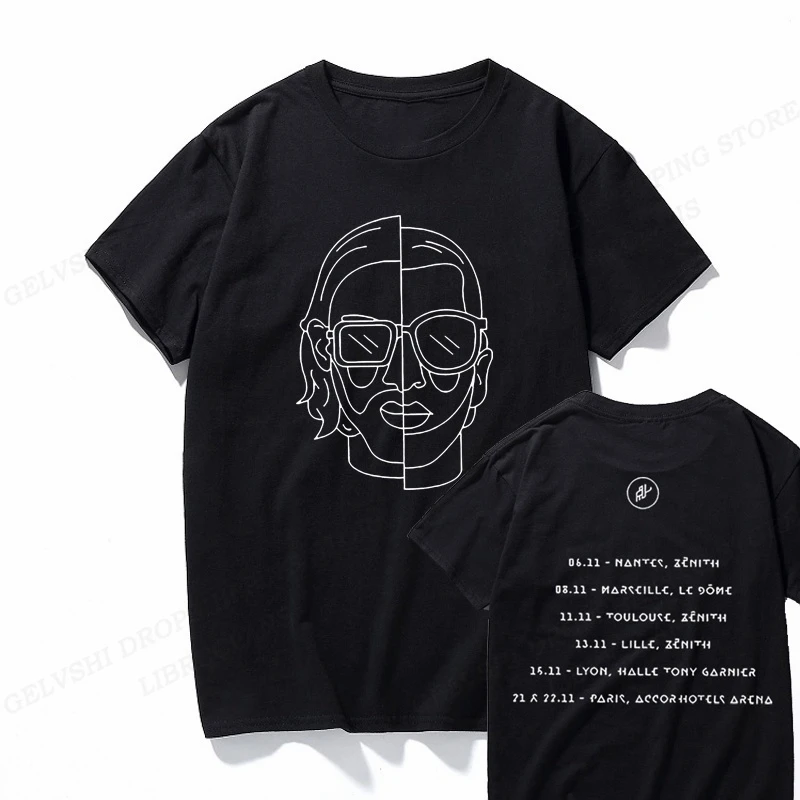 

Simple portrait print T-shirt men's summer casual T-shirt comfortable cotton men's street wear clothing personality men clothing