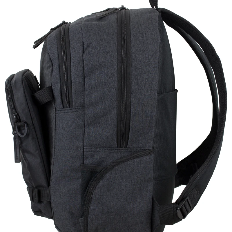 Eastsport Unisex Travel Backpack with Removable Shoulder Bag, Black