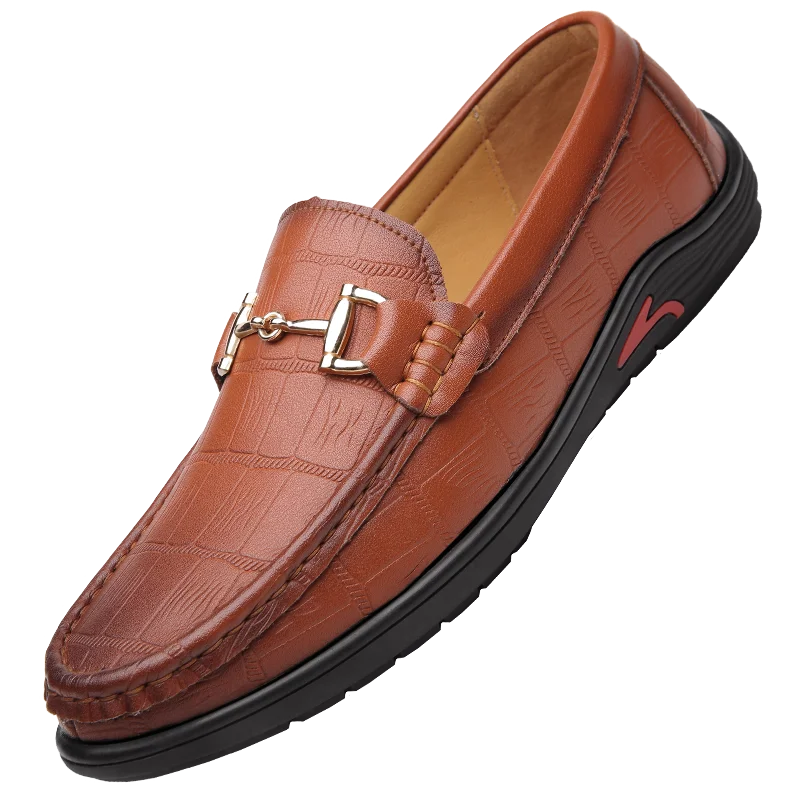 

2023 New Men Cow Leather Shoes Casual Loafers High Quality Mens Loafers Business Shoes Luxury Comfortable Slip on Driving Shoes