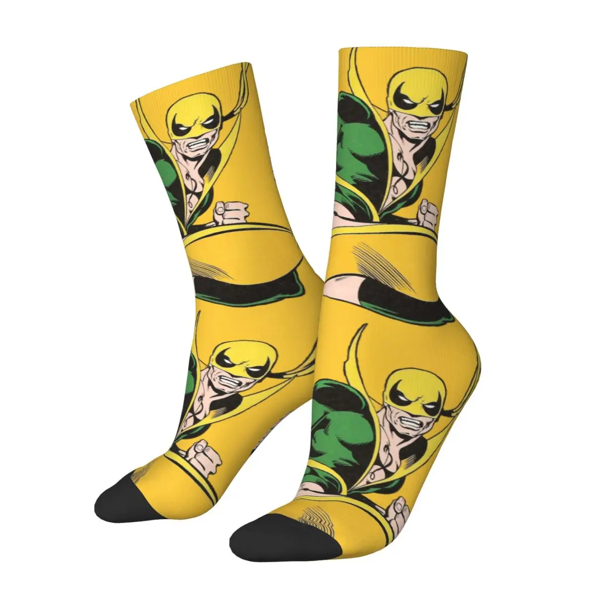 Носки компрессионные мужские зеленые в стиле хип-хоп