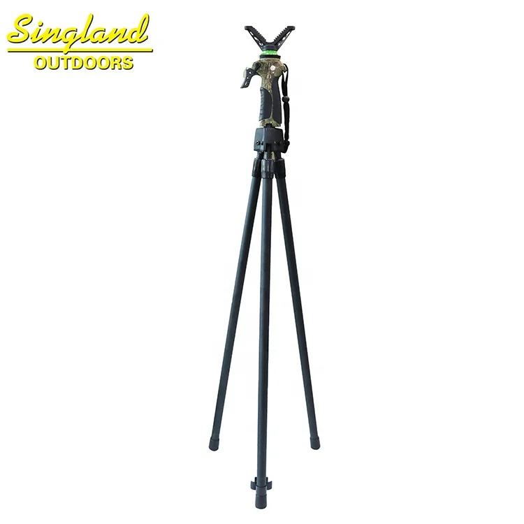 

V Shaped Rotating Yoke Tripod Telescopic Shooting Stick Hunting Stick