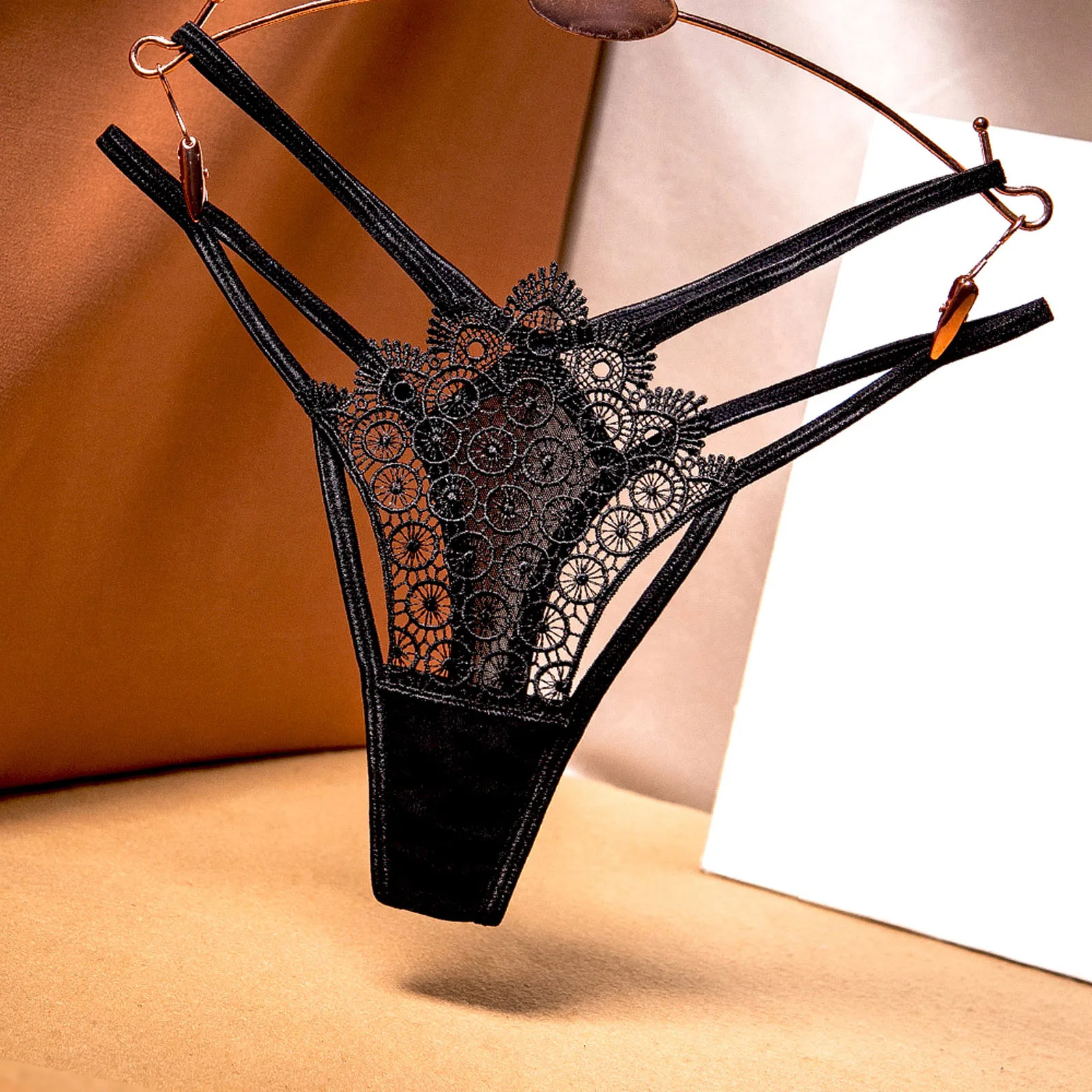 

Sexy Erotic Thongs Hollow Out G-String See Throught Strap Lingerie Lenceria Patchwork Para Damas Cueca Temptation T-Back 2023
