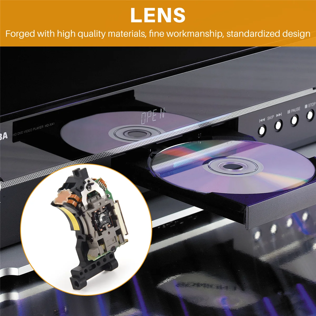 -Замена оптической линзы HD850 для DVD с деталями механизма DV34
