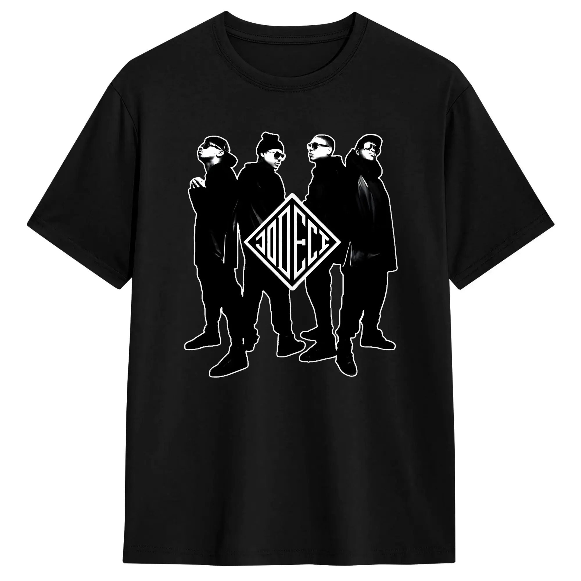 Фото Мужская футболка Jodeci Band, забавная футболка из 100% хлопка, футболка с короткими рукавами, одежда с круглым вырезом, большие размеры №1