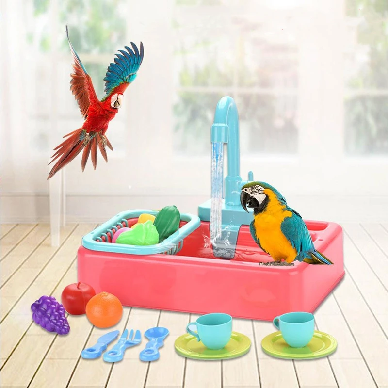 

Bath Bath Parrot Cockatiel Parakeet Parrot Accessories Parrot Cage Faucet Bathtub Swimming Pool Birds Basin Toys Shower Pet Bird