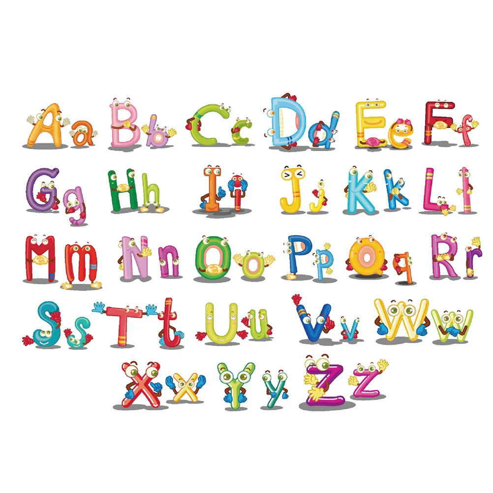 

Creative DIY Early Learning English Letters Wall Stickers Wall Decals Wallpaper for