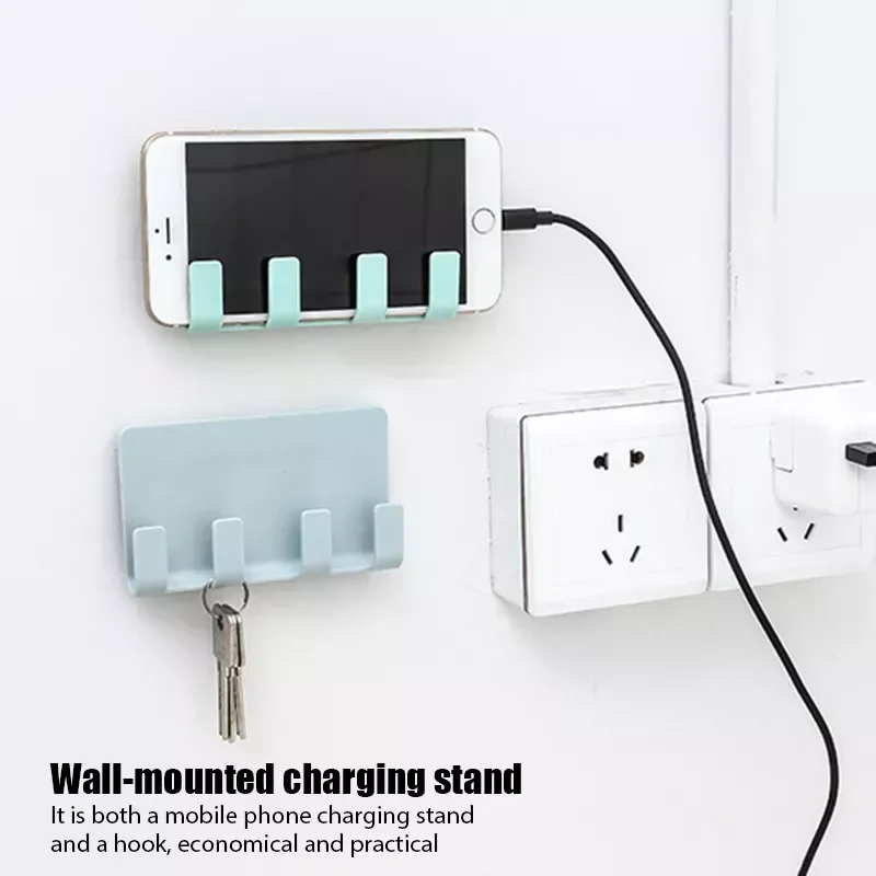 

LY Organizer Air Conditioner TV Remote Control Storage Box Mobile Phone Plug Holder Multifunction USB Charging Stand