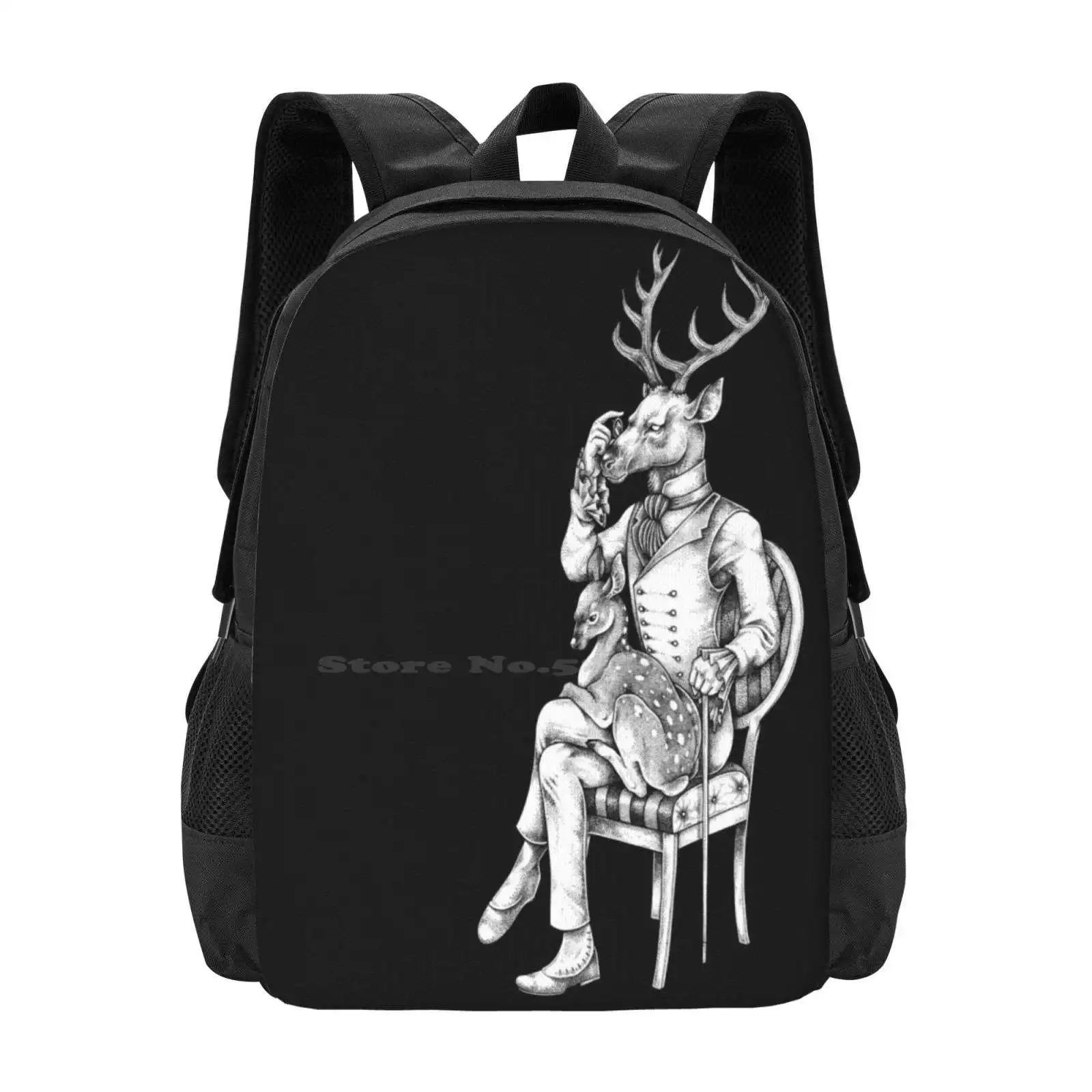 Горячая Распродажа школьный рюкзак с оленем и модные сумки охотой рогами