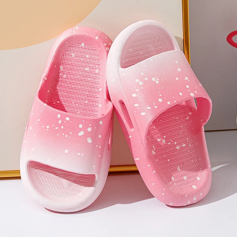 Summer Children's Girls Boys Slippers Casual Sky Gradient Soft Slippers Home Bathoom Slippers Non-Slip Breathable Slippers Shoes