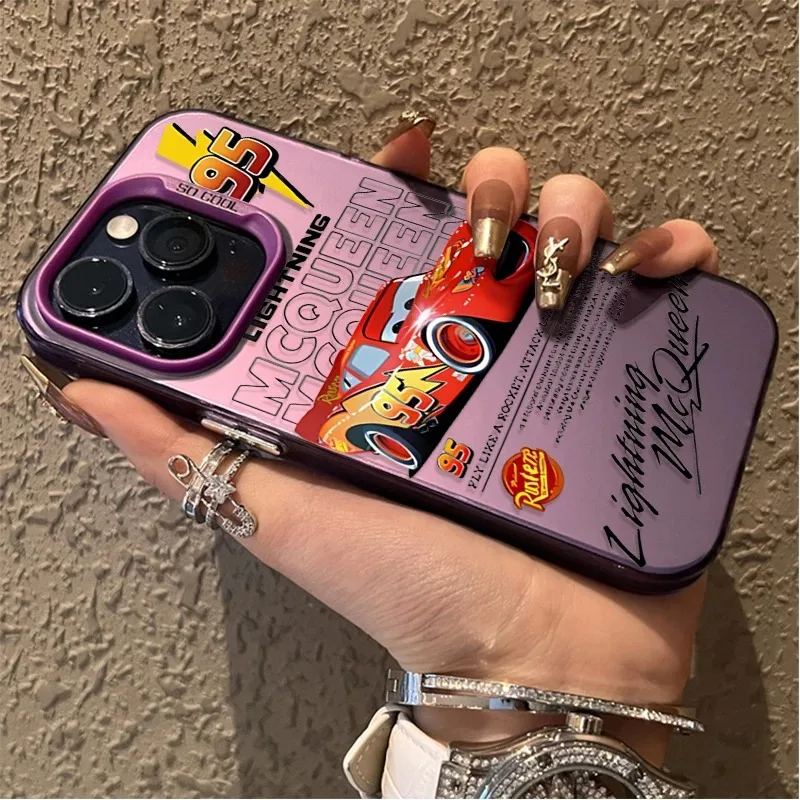 Фото Чехол для телефона Cars Lightning M-McQueen для iPhone 17, 17e, 16e, 16, 15, 14, 13, 12, 11 mini, Pro, Max, X, XR, XSMAX, 8, 7, Air, Plus, матовый, противоударный №3