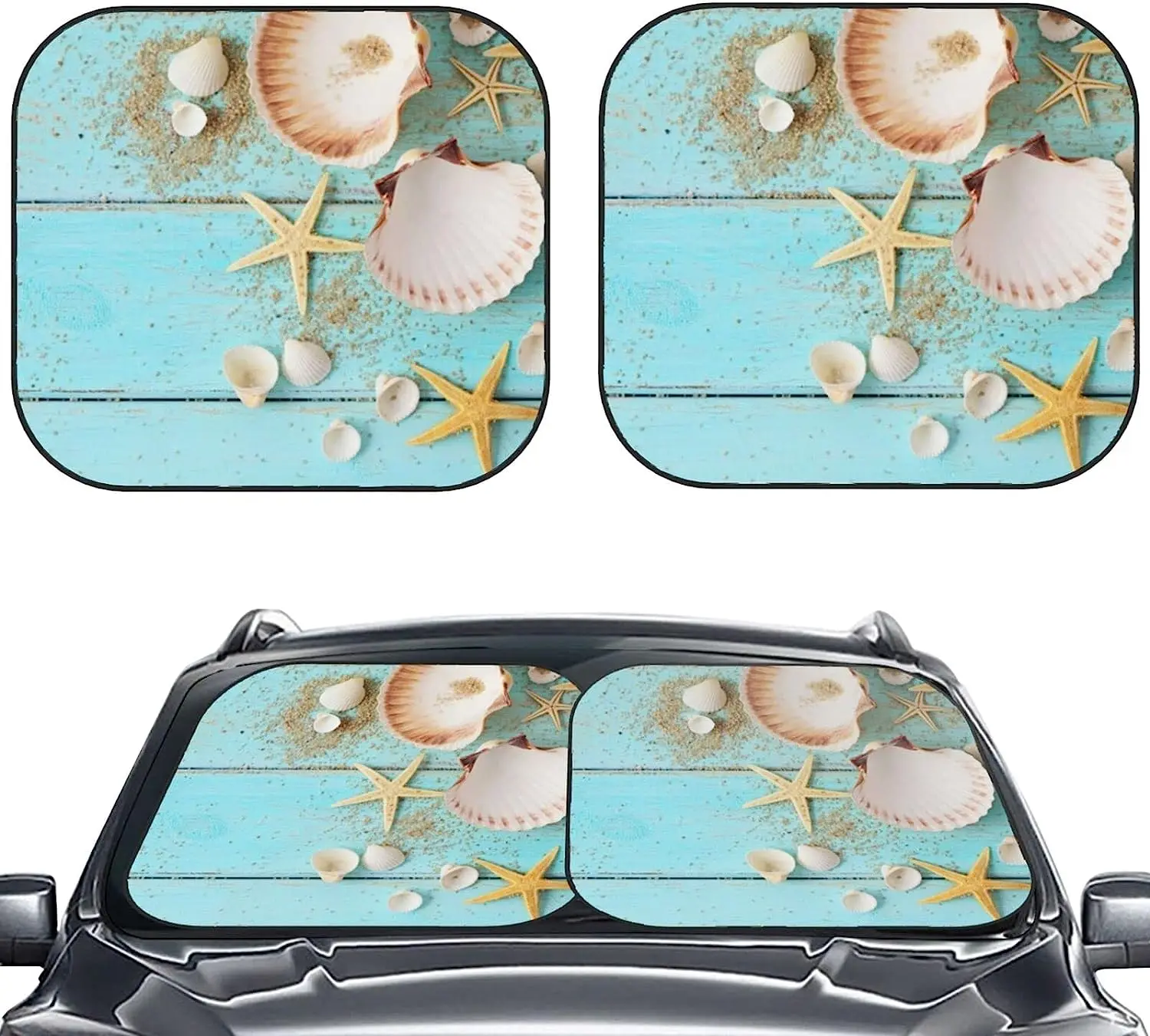 

2 шт., складные солнцезащитные козырьки на лобовое стекло автомобиля