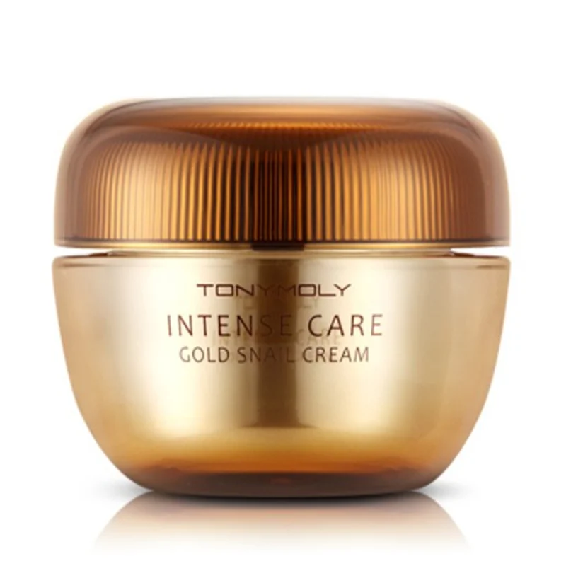 Korean Cosmetics Tonymoly intense care gold snail cream 50ml Moisturizing Repair  Anti-Aging  face whitening cream for women