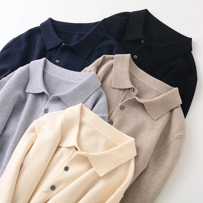 

2022 Hot Spring and Autumn Men 's POLO Pullover Men Cashmere Sweater Knitted Pullover Cashmere Sweater Men Jumper Sweater Top