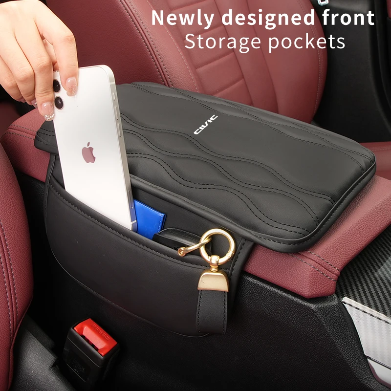 Чехол для автомобильного подлокотника кожаные защитные коврики консоли