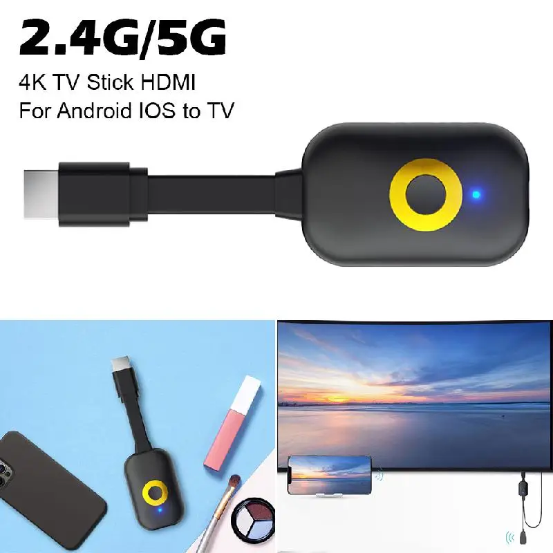 2 4G/5G беспроводной Wi-Fi дисплей ТВ-ключ приемник HDMI адаптер 4K ключ Mirascreen TV Stick для