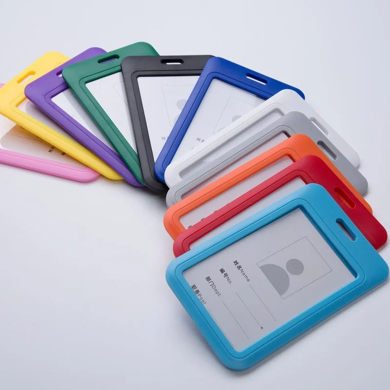 

Transparent Staff Work Card Holder Student Bus Card Badge Holder Credit Cards Bank ID Card school supplies