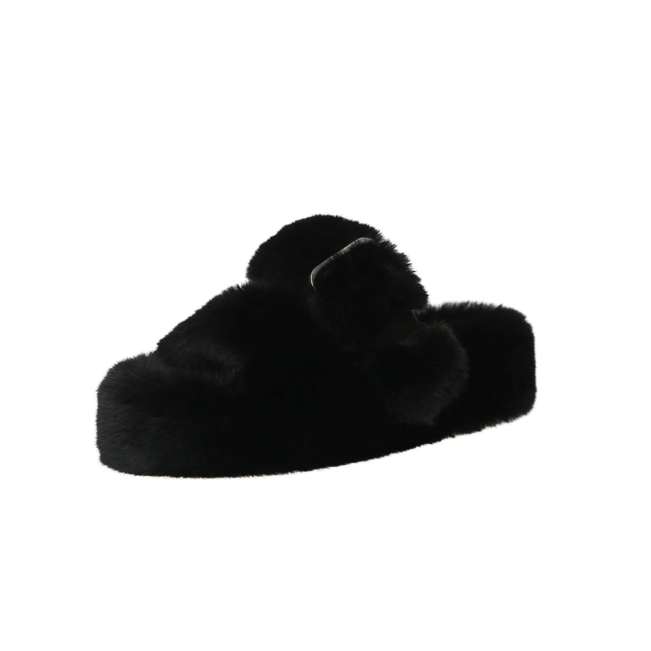 Women Slipper for Woman Home Cotton Slippers Indoor Shoes Fluffy Furry Plush Fleece Lined Warm Soft Comfort Print Slipper